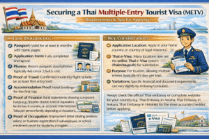 For a Thai Multiple-Entry Tourist Visa (METV)