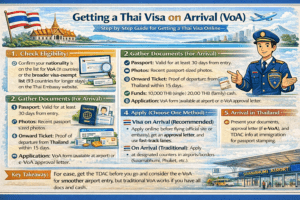 Getting a Thai Visa on Arrival (VoA) is simple for eligible travelers
