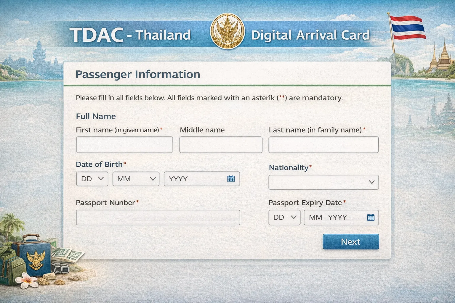 How to identify fake TDAC websites and recognize legitimate Thailand digital arrival card portals