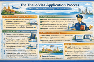 To get a Thai visa, check eligibility at thaievisa.go.th, create an account, fill the form