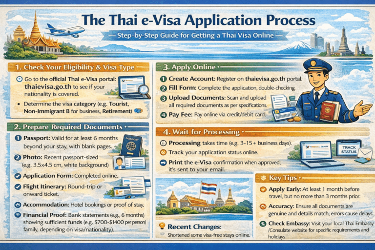 To get a Thai visa, check eligibility at thaievisa.go.th, create an account, fill the form