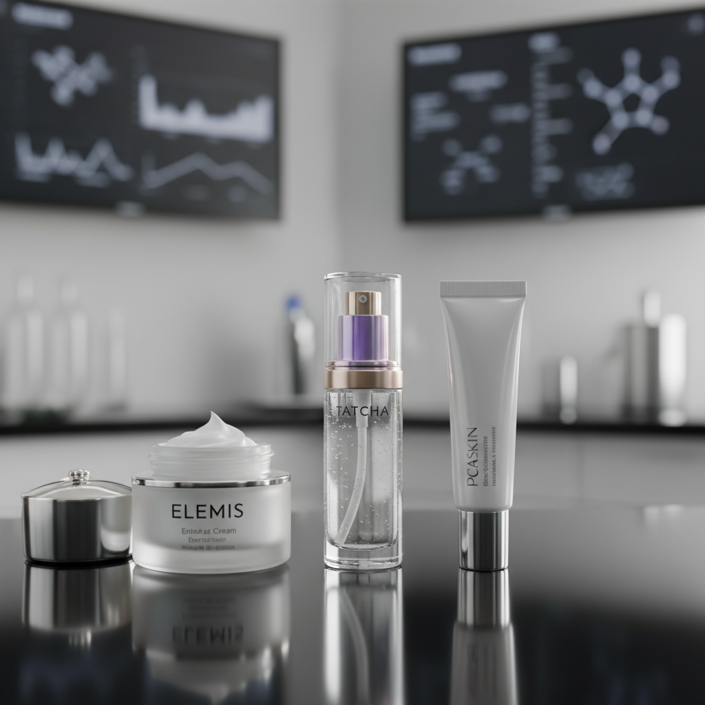 Comparison of Elemis, Tatcha, and PCA Skin eye creams for dark circles 2026
